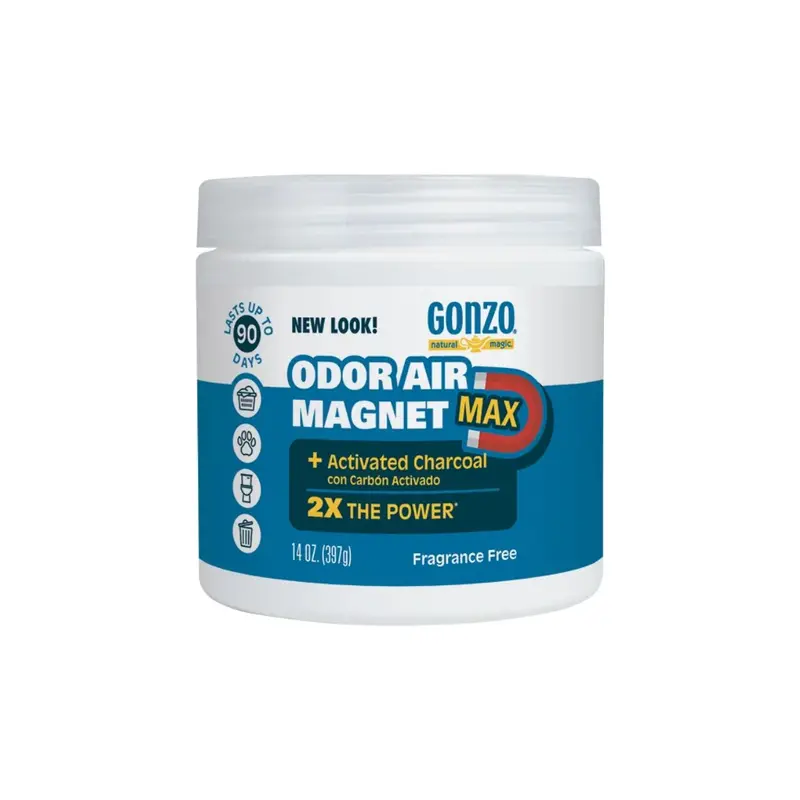 Natural Magic Gonzo Odor Air Magnet Max – Fragrance-Free, 14 Oz With Activated Carbon 1