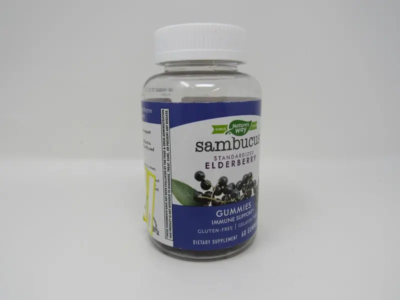 Nature’S Way Sambucus Elderberry Gummies – Standardized Immune Support, 60 Count, New 1