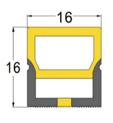 Neon Silicon Side-Emitting Silicone Sleeve — 16×16Mm, 50-Meter Roll (164Ft), Nb-S4 1