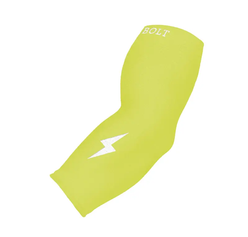 Neon Yellow 3/4-Length Graduated Compression Arm Sleeve – Premium Support 1