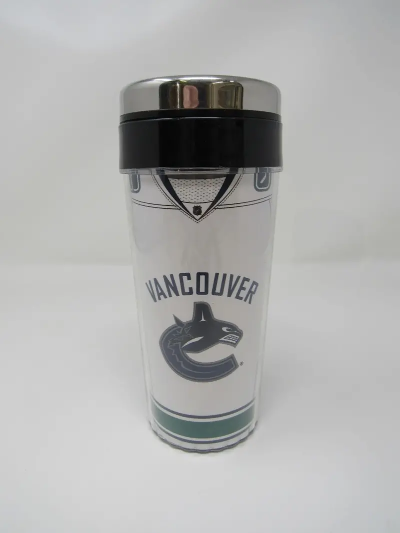 Nhl Vancouver Canucks Vintage Insulated Tumbler – Thermal Drink Cup – Pre-Owned 1