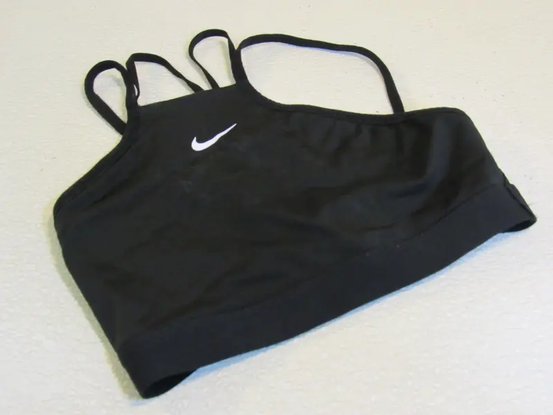 Nike Dri-Fit Sports Bra – Black Racerback Design, Women’S Size S, Pre-Owned 1