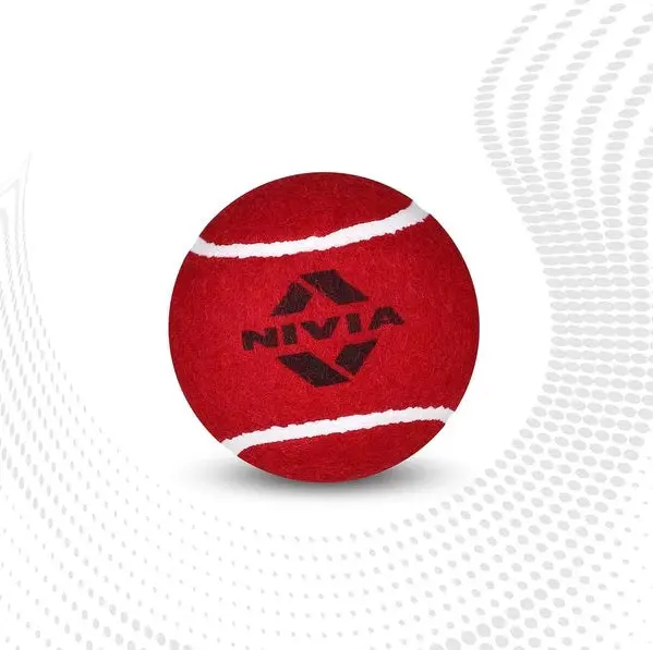 Nivia Ct-3811 Heavy-Duty Red Cricket Tennis Ball – 6-Pack 1