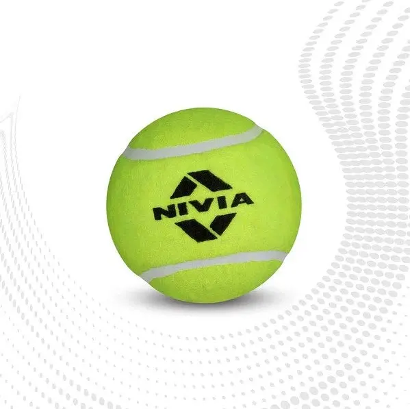 Nivia Ct-3812 Heavy-Duty Cricket Tennis Balls – 6-Pack Yellow 1