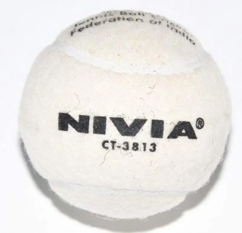 Nivia Ct-3813 Heavy-Duty White Cricket Tennis Ball Set (6 Pcs) 1