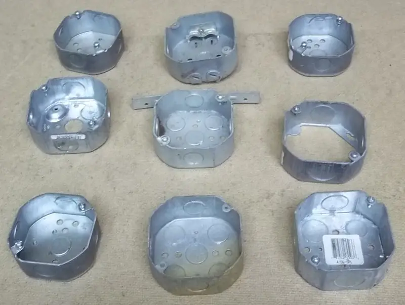 Octagonal Electrical Junction Boxes – Lot Of 9 1