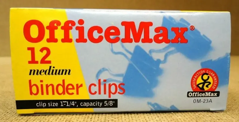 Officemax Medium Binder Clips (1¼″ Capacity), Pack Of 6 – Brand New 1