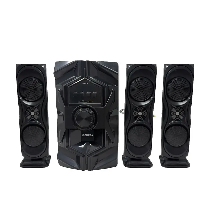 Omega Spk-711 3.1-Channel Multimedia Speaker System With Bluetooth, Usb, Fm Radio & Aux Input 1