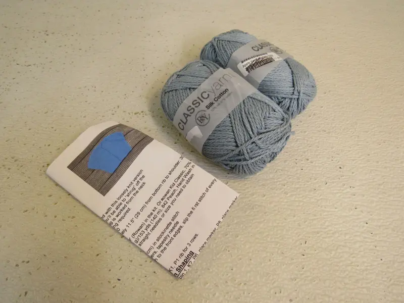 One Skein Wonders Girls’ Shrug Kit – Blue, 2 × 98-Yard Acrylic/Wool Skeins 1