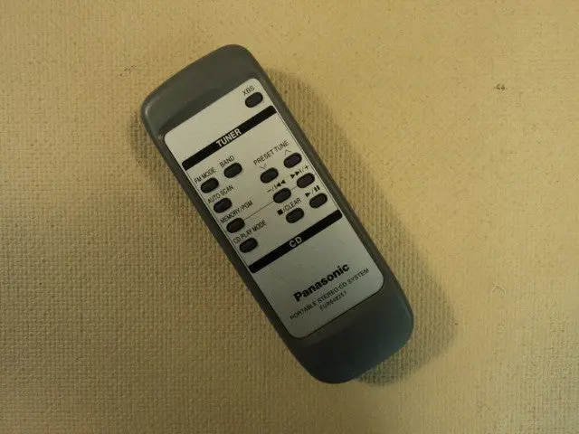 Panasonic Eur648257 Remote Control – Designed For Portable Cd Stereos, Genuine Panasonic Part – Used & Tested 1