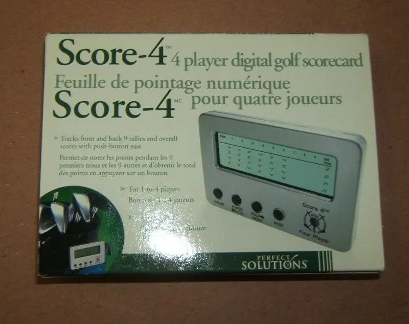 Perfect Solutions Score-4 Digital Golf Scoreboard – Supports Up To 4 Players, Brand New 1