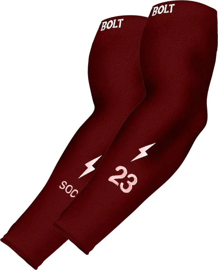 Performance Compression Arm Sleeve – Rich Maroon 1