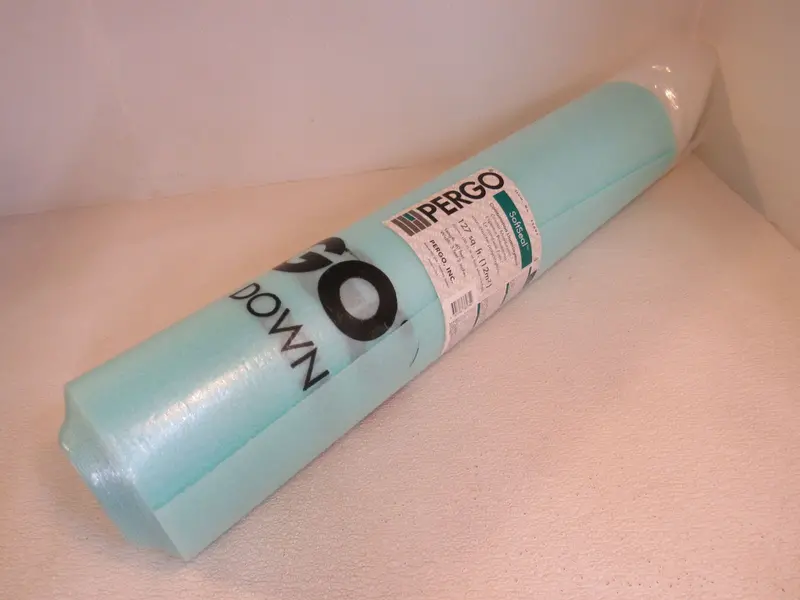 Pergo Soft Seal Underlayment – Light Teal, 127 Sq Ft Roll – Brand New 1