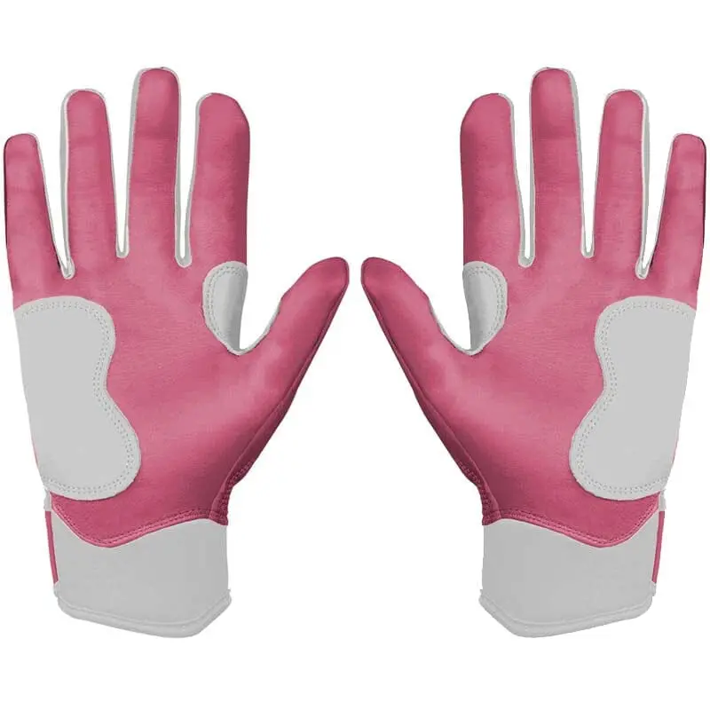 Personalized Bear Series Dusty Pink Short-Cuff Batting Gloves 1