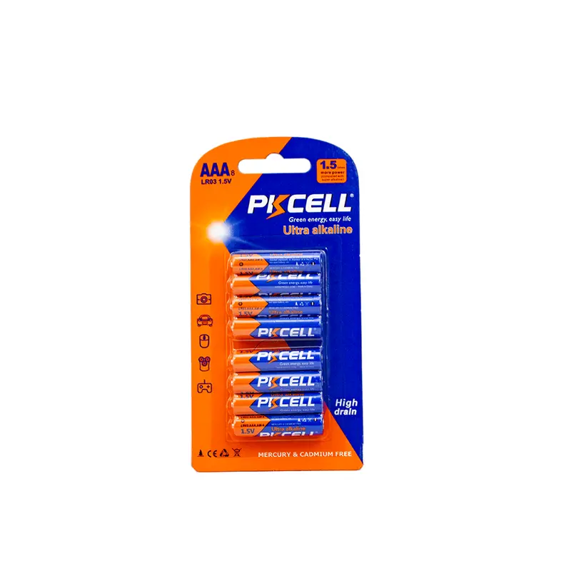 Pkcell Lr03 Aaa Ultra Alkaline Battery Pack – 8-Cell High-Performance Set 1