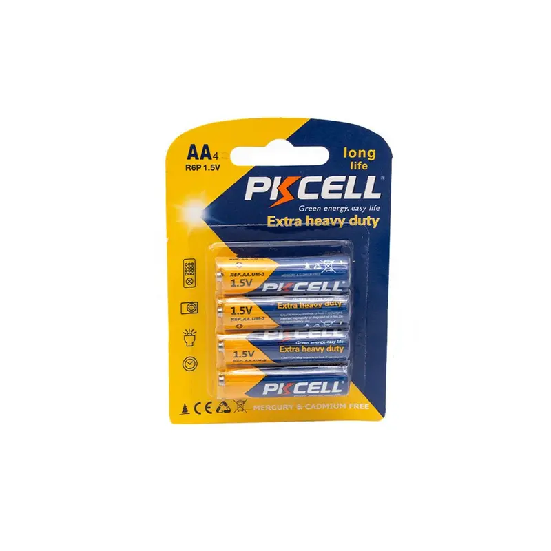 Pkcell R6P-4B Heavy-Duty Aa Battery (4-Pack, 1.5V) 1