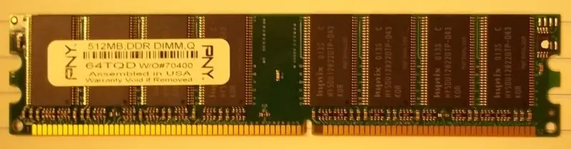 Pny 512Mb Ddr-400Mhz 184-Pin Dimm (64Tqd-T) – Pre-Owned Desktop Memory 1
