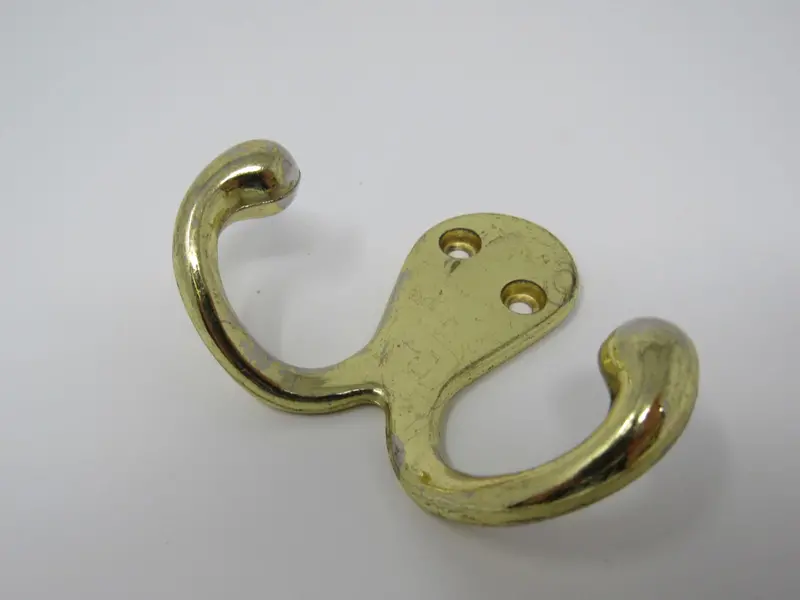 Polished Brass Double Towel And Robe Hook – Pre-Owned 1