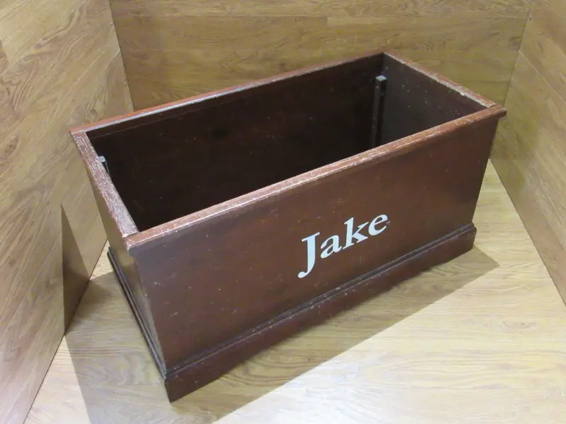 Pottery Barn Kids Turner Wooden Toy Box – 34.5" X 17" X 17", Natural Wood Finish – Used 1
