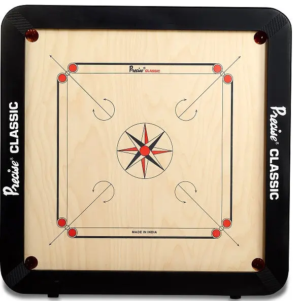 Precise Classic 24Mm Carrom Board Kit – Coins, Striker & Powder (Store Pickup Only) 1