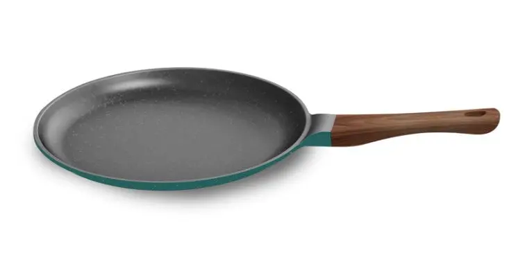 Preethi Artistic Die-Cast Non-Stick 27Cm Tawa – Ocean Green, 5-Star Coating, Cook-And-Serve Design 1
