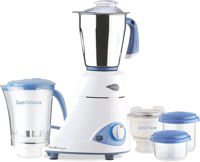 Preethi Blue Leaf Platinum Mixer Grinder – 110V Model For North America 1