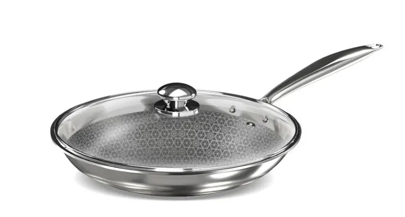 Preethi Diva Triply Stainless Steel 26Cm Fry Pan – Api Technology, Glass Lid, Spatula-Safe 1