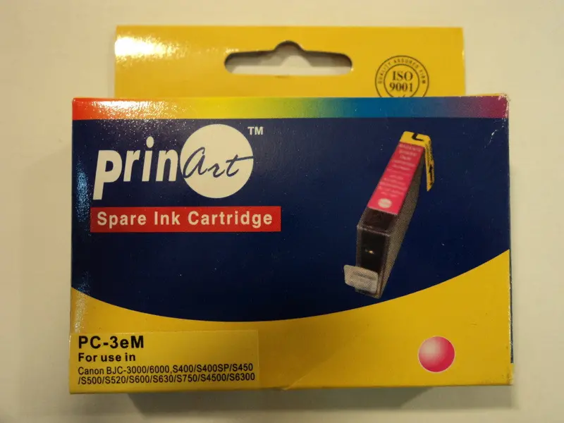 Prinart Magenta Ink Cartridge Compatible With Canon Bjc-3000, Bjc-6000, S400, S400P, S450, S500, Pc-3Em – New 1