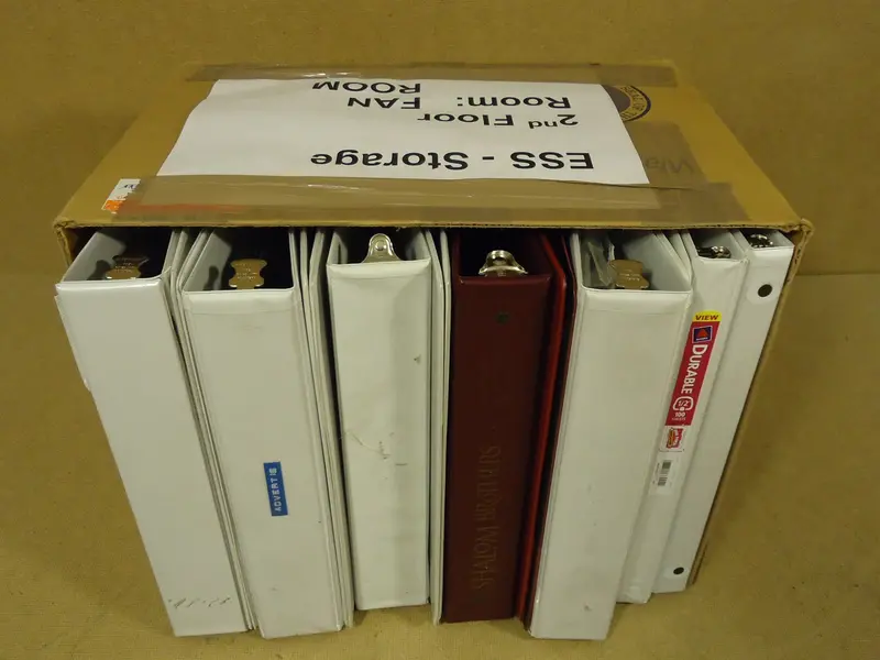 Professional Binder & Notebook Collection – 12-Piece Set In White And Burgundy, 16" X 12" X 11" 1