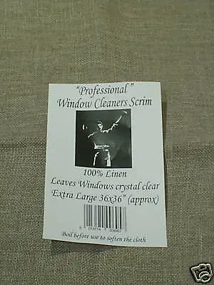 Professional Extra-Large Glass Cleaning Scrim Cloth 1