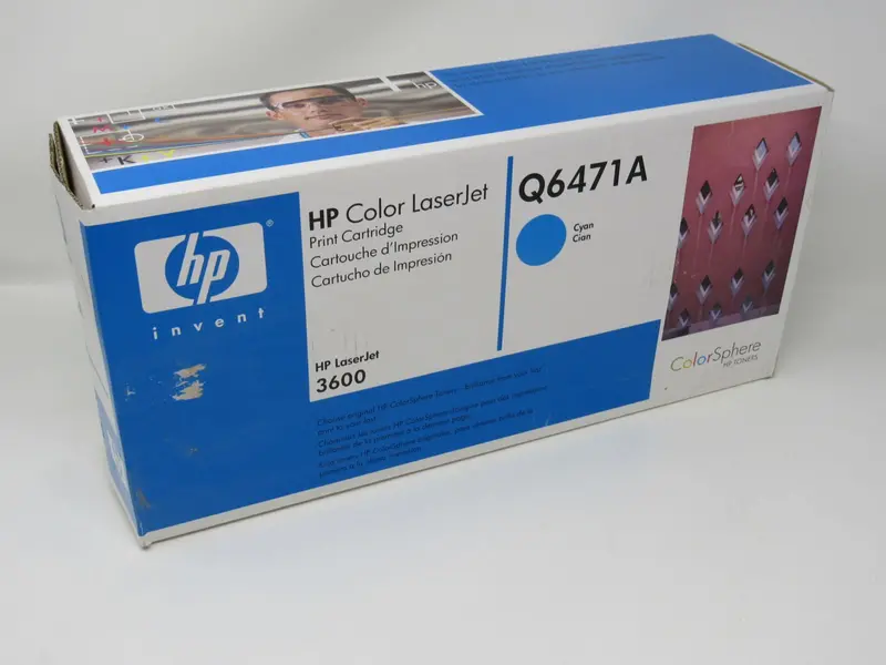 Q6471A Genuine Cyan Laser Toner For Hp Color Laserjet 3600 – Original Hp Oem Cartridge 1