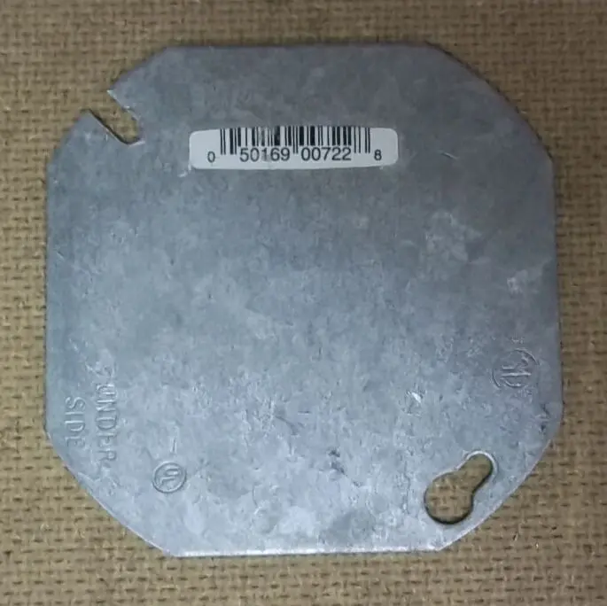 Raco 4-Inch Octagonal Blank Steel Cover Plate – Brand New 1