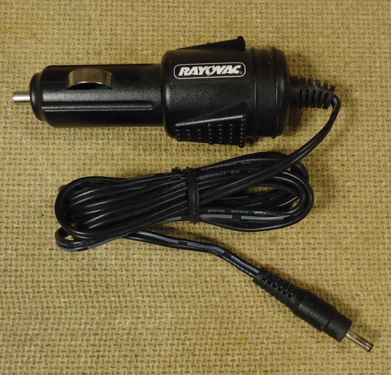 Rayovac Vehicle Power Adapter – 0.125" × 0.125" × 0.375", Black Hybrid Construction (Brand New) 1