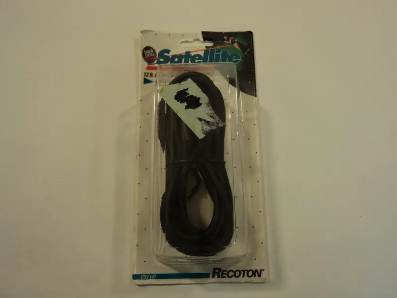 Recton 12-Foot Super Vhs Cable For Mini-Dish Satellite Receivers (Dsv143) – New 1