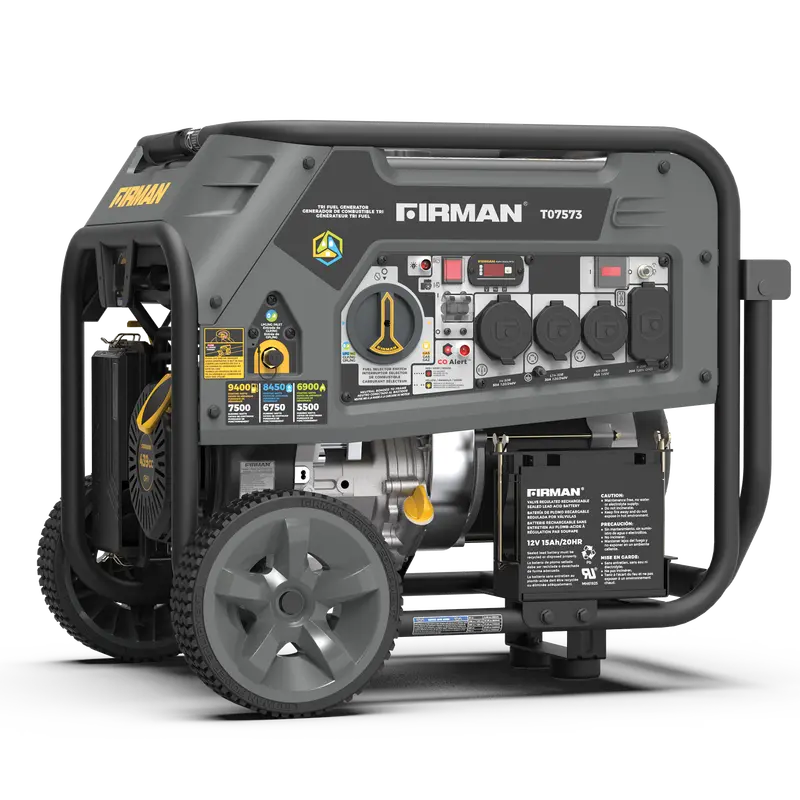 Refurbished 9400W Tri-Fuel Generator With Electric Start & Co Monitoring — 120/240V 1