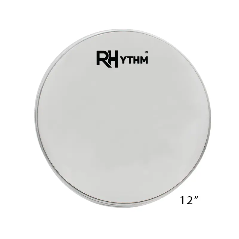 Rhythm 12-Inch White Drumhead – 0.25Mm Mylar Replacement Head For Practice Or Performance 1