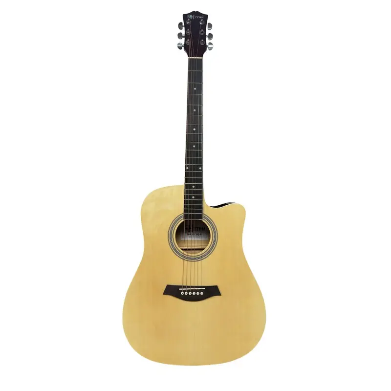 Rhythm Fts-D-420Ceq-N Cutaway Acoustic-Electric Guitar – Natural Finish 1