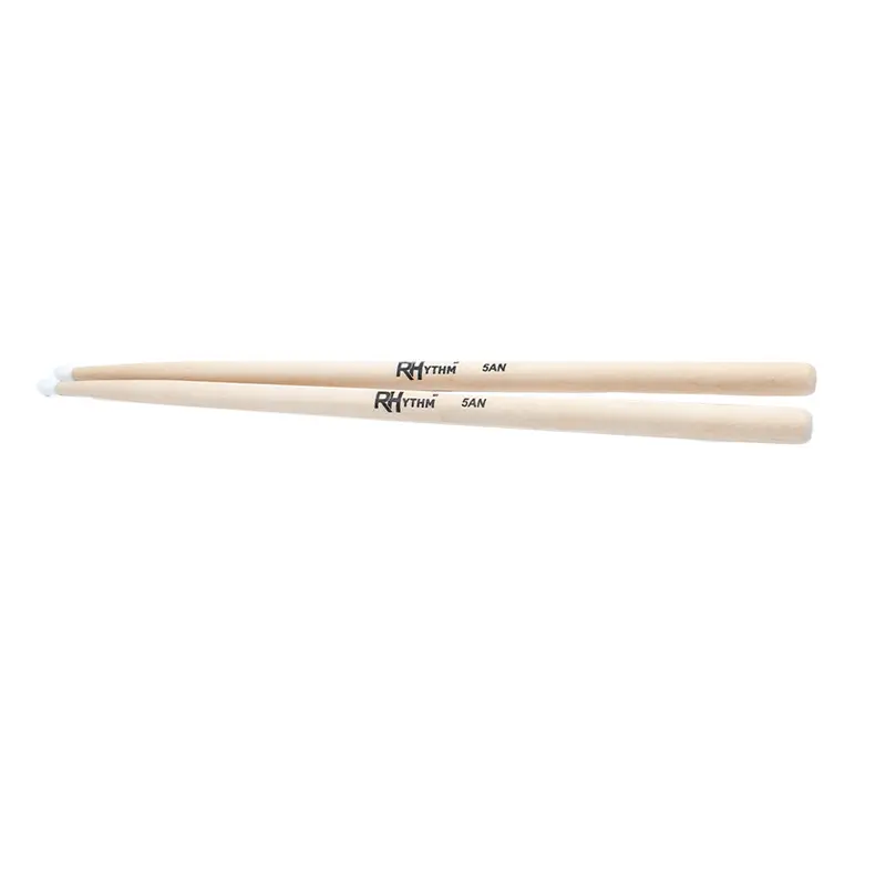 Rhythm Mi-5An Drumsticks – Maple Wood With Nylon Tip, Lightweight & Balanced For Speed And Control 1