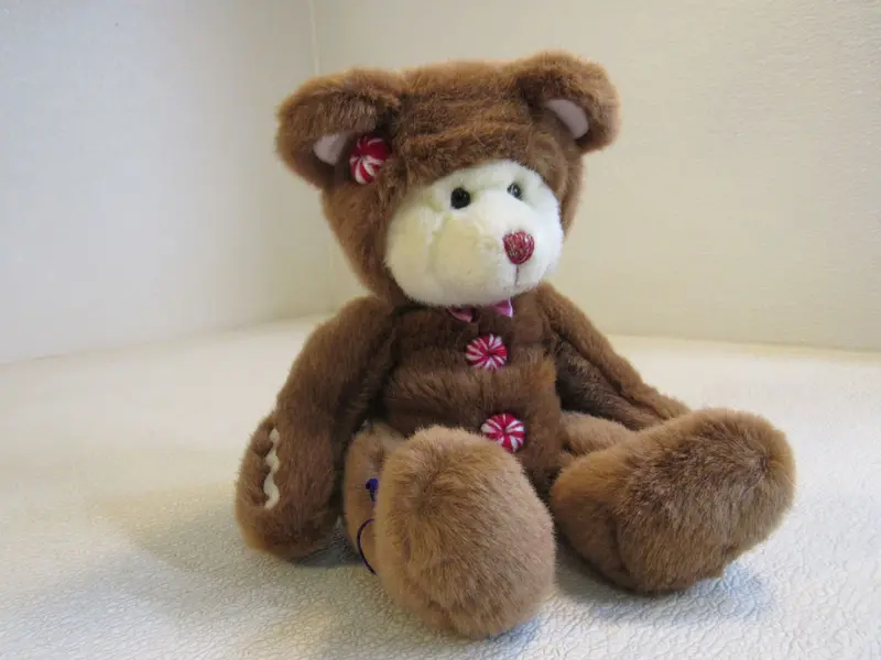 Russ Berrie Classic Brown Teddy Bear Plush – Soft Stuffed Animal, 3+ Years – Item 22407 (Pre-Loved) 1