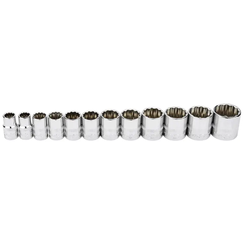 Sae 12-Point 1/2-Inch Drive Shallow Socket Set – 12-Piece 1