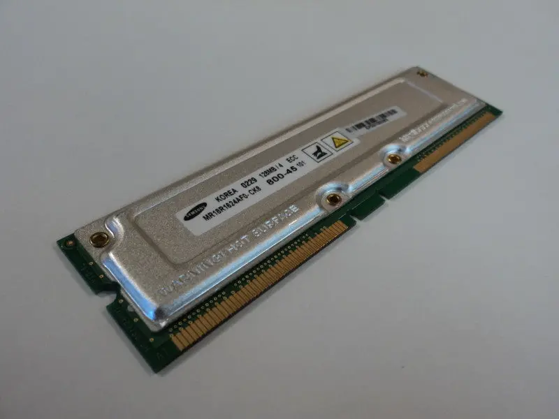 Samsung 128Mb Pc800 Rdram Rimm – 800Mhz, 184-Pin (Mr18R1624Af0-Ck8) 1