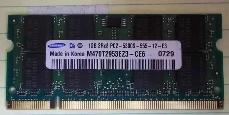 Samsung M470T2953Ez3-Ce6 – 1Gb Ddr2 Pc2-5300S (2Rx8) Ram Module – Pre-Owned 1