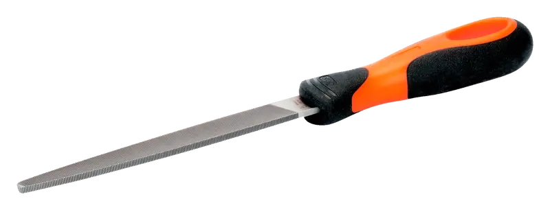 Sandvik 10-Inch Tapered-Edge Flat File — Second-Cut, Ergonomic Handle Included 1