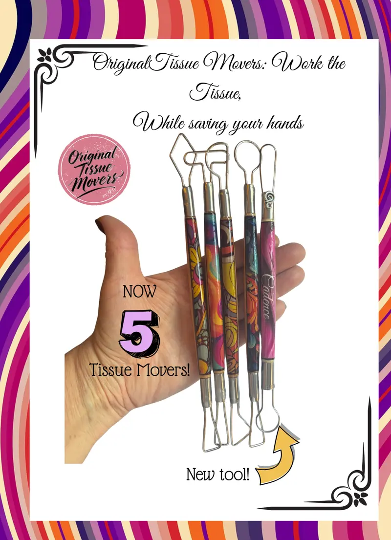 Set Of 5 Tissue Mover Tools – Innovative Clay-Based Anatomy Manipulation Kit 1