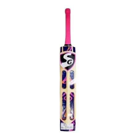 Sg T-1200 Tennis Ball Scoop Bat – Kashmir Willow, Adult Short Handle With Cover 1