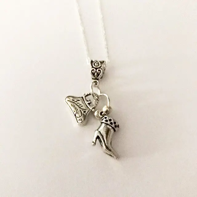 Shoes And Purse Charm Necklace – Fashion-Focused Keepsake 1