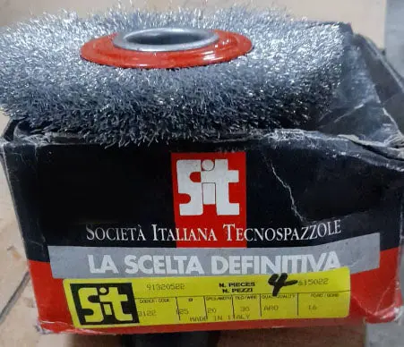Sit 125Mm Steel Wheel Brush – Durable Abrasive Surface Cleaner 1