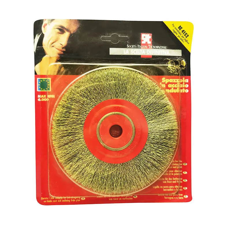 Sit 150Mm Steel Wheel Brush – Heavy-Duty Cleaning Tool For Drills 1
