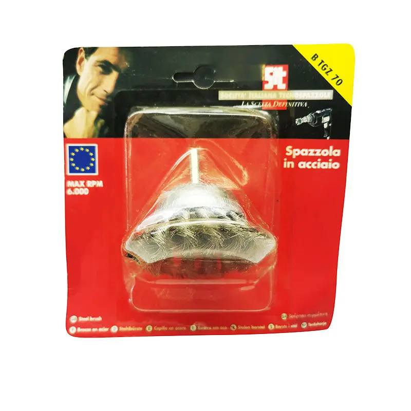 Sit 70Mm Twist Knot Steel Wire Cup Brush – Drill-Mounted Surface Prep Tool 1