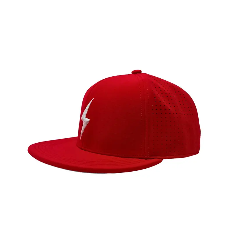Smart Fit Red Bolt Game Hat – Team-Ready Performance Cap 1